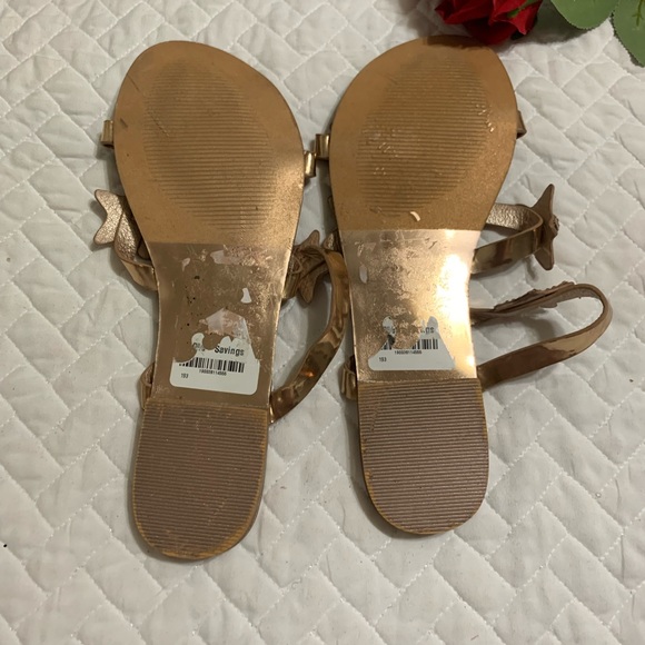 Brand New NWT Vintage Havana Bora Stars Slide Sandals In Rose Gold - Picture 6 of 6